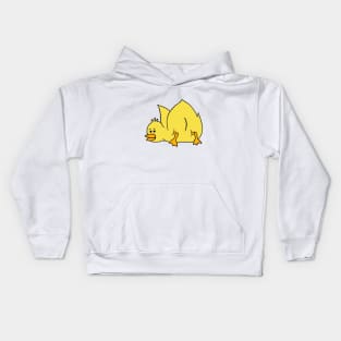 Duckie Buttie | Cute Yellow Duck Butt Kids Hoodie